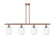 Ballston Four Light Island Pendant in Antique Copper (405|516-4I-AC-G460-7CL)