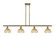Ballston Four Light Island Pendant in Antique Brass (405|516-4I-AB-NBD2-75-NAT)