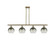 Ballston Four Light Island Pendant in Antique Brass (405|516-4I-AB-G483-8SL)