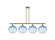 Ballston Four Light Island Pendant in Antique Brass (405|516-4I-AB-G481-10SB)