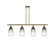 Ballston Four Light Island Pendant in Antique Brass (405|516-4I-AB-G480-6SL)
