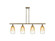 Ballston Four Light Island Pendant in Antique Brass (405|516-4I-AB-G480-6AM)