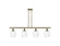 Ballston Four Light Island Pendant in Antique Brass (405|516-4I-AB-G459-6CL)