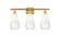 Ballston Three Light Bath Vanity in Satin Gold (405|516-3W-SG-G480-6OP)