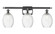 Ballston Three Light Bath Vanity in Polished Chrome (405|516-3W-PC-G459-6CL)