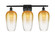 Ballston Three Light Bath Vanity in Matte Black (405|516-3W-BK-G484-7AM)