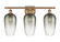 Ballston Three Light Bath Vanity in Brushed Brass (405|516-3W-BB-G484-7SL)