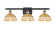 Ballston Three Light Bath Vanity in Black Antique Brass (405|516-3W-BAB-NBD2-75-NAT)