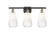 Ballston Three Light Bath Vanity in Black Antique Brass (405|516-3W-BAB-G480-6OP)