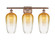 Ballston Three Light Bath Vanity in Antique Copper (405|516-3W-AC-G484-7AM)