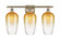 Ballston Three Light Bath Vanity in Antique Brass (405|516-3W-AB-G484-7AM)