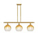Ballston Three Light Island Pendant in Satin Gold (405|516-3I-SG-G483-8AM)