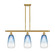 Ballston Three Light Island Pendant in Satin Gold (405|516-3I-SG-G480-6SB)