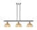 Ballston Three Light Island Pendant in Polished Chrome (405|516-3I-PC-NBD2-75-NAT)