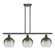 Ballston Three Light Island Pendant in Oil Rubbed Bronze (405|516-3I-OB-G483-8SL)