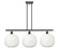 Ballston Three Light Island Pendant in Oil Rubbed Bronze (405|516-3I-OB-G481-10OP)