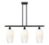 Ballston Three Light Island Pendant in Matte Black (405|516-3I-BK-G484-7OP)