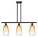 Ballston Three Light Island Pendant in Matte Black (405|516-3I-BK-G480-6AM)
