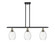 Ballston Three Light Island Pendant in Black Antique Brass (405|516-3I-BAB-G459-6CL)