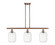 Ballston Three Light Island Pendant in Antique Copper (405|516-3I-AC-G460-7CL)