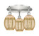 Ballston Three Light Semi-Flush Mount in Satin Nickel (405|516-3C-SN-G459-6ME)