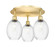 Ballston Three Light Semi-Flush Mount in Satin Gold (405|516-3C-SG-G459-6CL)