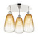 Ballston Three Light Semi-Flush Mount in Polished Nickel (405|516-3C-PN-G480-6AM)