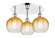 Ballston Three Light Semi-Flush Mount in Polished Chrome (405|516-3C-PC-G483-8AM)
