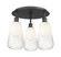 Ballston Three Light Semi-Flush Mount in Matte Black (405|516-3C-BK-G480-6OP)