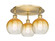 Ballston Three Light Semi-Flush Mount in Brushed Brass (405|516-3C-BB-G483-8AM)