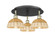 Ballston Three Light Semi-Flush Mount in Black Antique Brass (405|516-3C-BAB-NBD2-75-NAT)