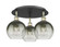 Ballston Three Light Semi-Flush Mount in Black Antique Brass (405|516-3C-BAB-G483-8SL)