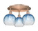 Ballston Three Light Semi-Flush Mount in Antique Copper (405|516-3C-AC-G483-8SB)