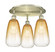 Ballston Three Light Semi-Flush Mount in Antique Brass (405|516-3C-AB-G480-6AM)