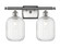 Ballston Two Light Bath Vanity in Brushed Satin Nickel (405|516-2W-SN-G460-7CL)