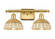 Ballston Two Light Bath Vanity in Satin Gold (405|516-2W-SG-NBD2-75-NAT)