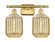 Ballston Two Light Bath Vanity in Satin Gold (405|516-2W-SG-G460-7ME)