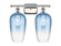 Ballston Two Light Bath Vanity in Polished Nickel (405|516-2W-PN-G484-7SB)