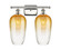 Ballston Two Light Bath Vanity in Polished Nickel (405|516-2W-PN-G484-7AM)