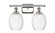 Ballston Two Light Bath Vanity in Polished Nickel (405|516-2W-PN-G459-6CL)
