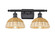 Ballston Two Light Bath Vanity in Matte Black (405|516-2W-BK-NBD2-75-NAT)