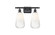 Ballston Two Light Bath Vanity in Matte Black (405|516-2W-BK-G480-6OP)