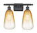 Ballston Two Light Bath Vanity in Matte Black (405|516-2W-BK-G480-6AM)