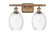 Ballston Two Light Bath Vanity in Brushed Brass (405|516-2W-BB-G459-6CL)