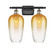 Ballston Two Light Bath Vanity in Black Antique Brass (405|516-2W-BAB-G484-7AM)