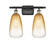 Ballston Two Light Bath Vanity in Black Antique Brass (405|516-2W-BAB-G480-6AM)