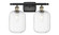 Ballston Two Light Bath Vanity in Black Antique Brass (405|516-2W-BAB-G460-7CL)
