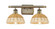 Ballston Two Light Bath Vanity in Antique Brass (405|516-2W-AB-NBD2-75-NAT)