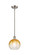 Ballston One Light Mini Pendant in Brushed Satin Nickel (405|516-1S-SN-G483-8AM)