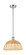 Ballston One Light Mini Pendant in Polished Chrome (405|516-1S-PC-NBD2-12-NAT)